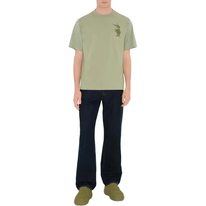 Burberry Polo Ralph Lauren Logo Embroidered Straight Hem Polo Shirt-2