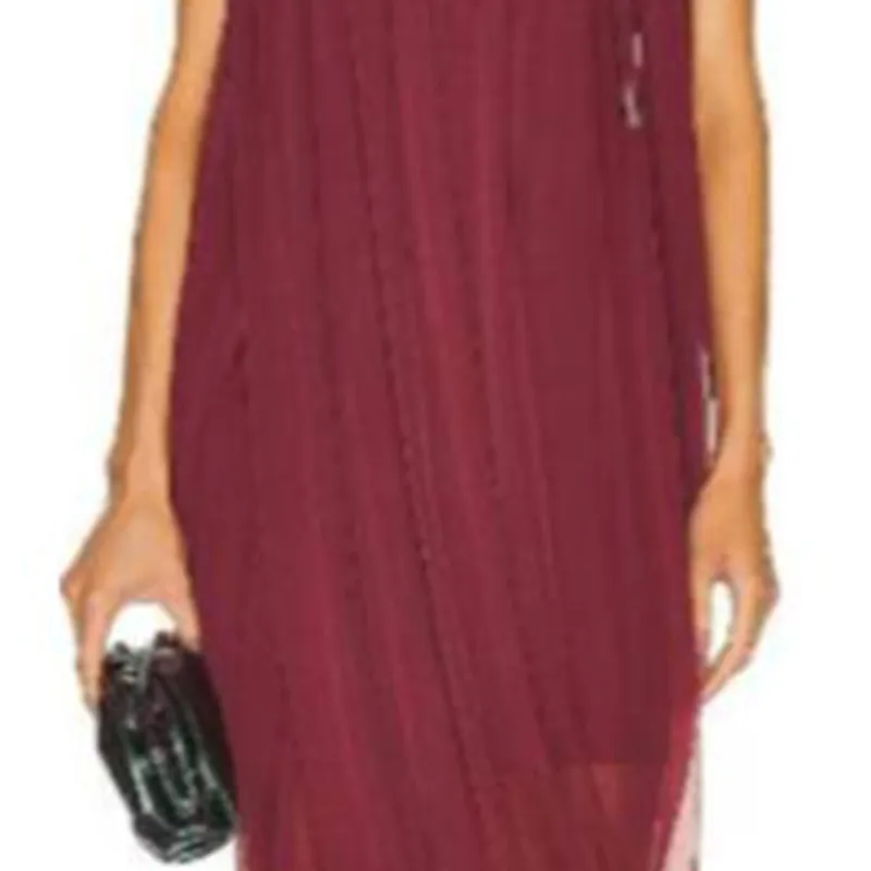 Burberry Sleeveless Dress Women's Red-3