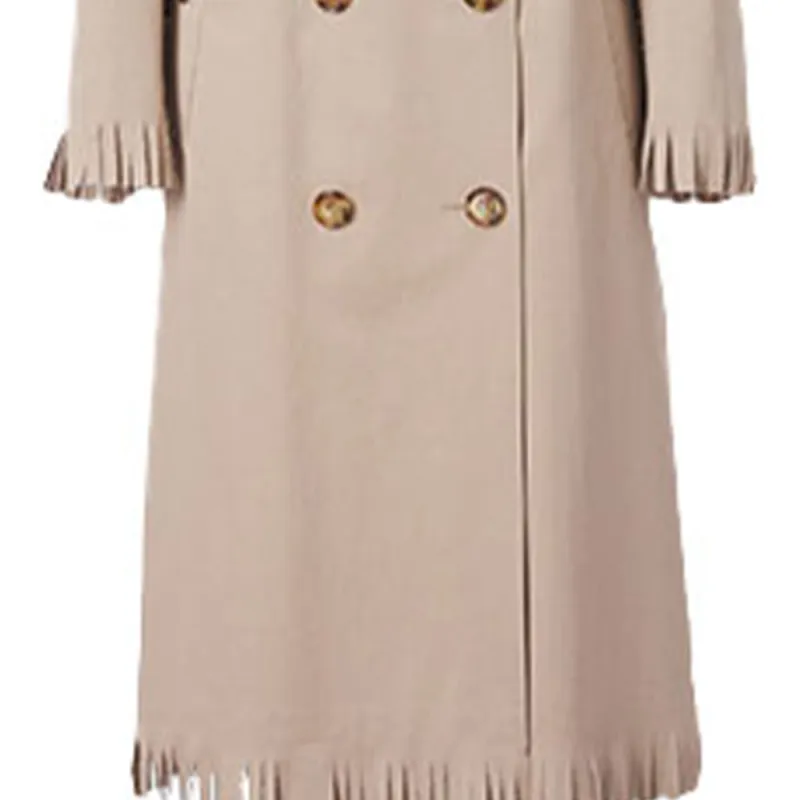 Burberry Trench Coat Women's Soft Yellow Brown-4