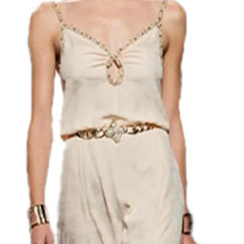 CHANEL Slip Dresses Women's Light Orange-1