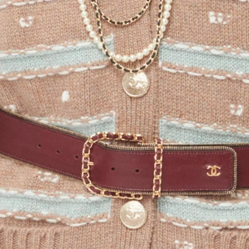 CHANEL Knitwear Women's Light Brown-3
