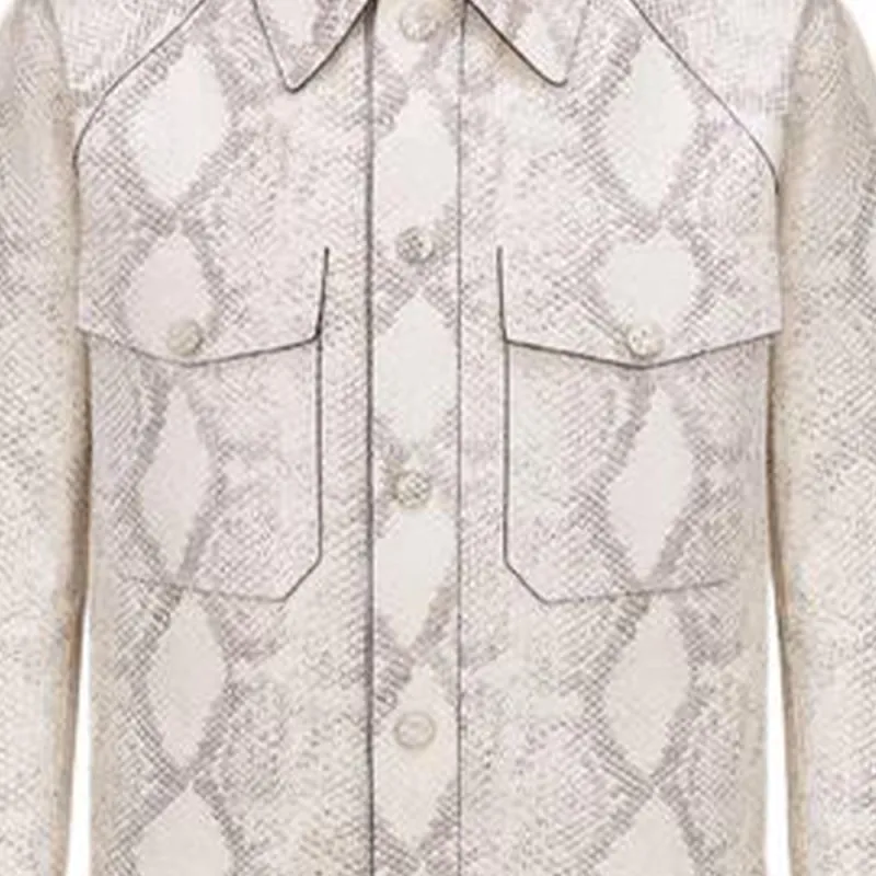 DIOR SS22 Leather Jacket Men's Ecru-4