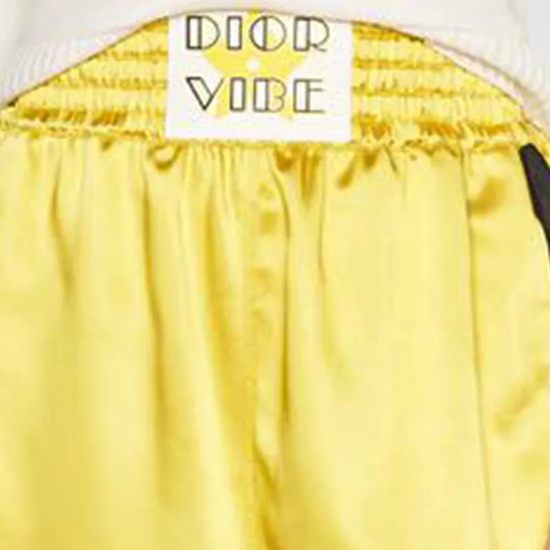 DIOR Quarterly New Products Casual Shorts Women's Yellow-1
