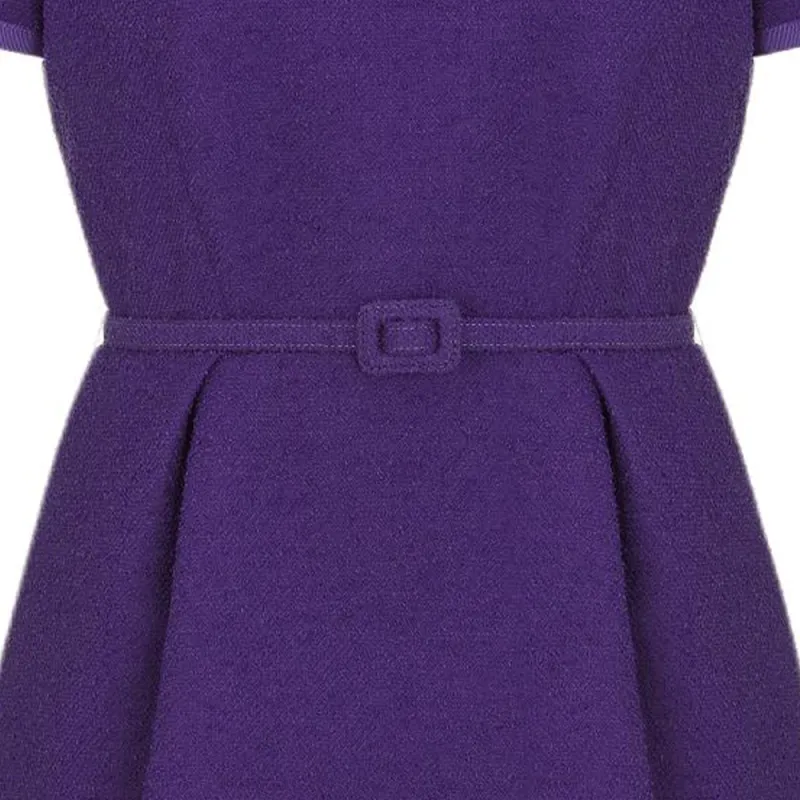 DIOR FW24 Short Sleeved Dresses Women's Purple-3