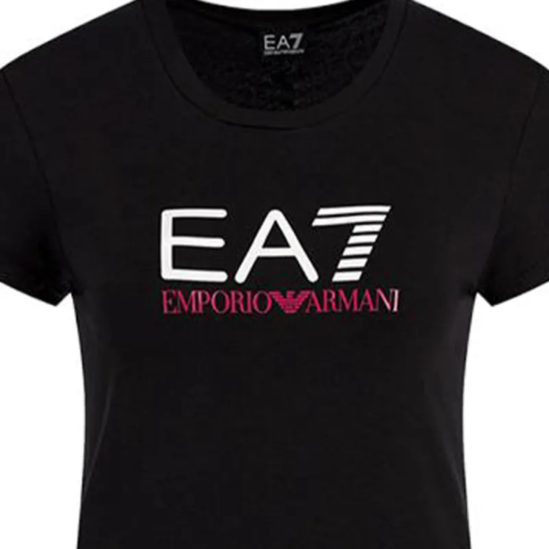 EMPORIO ARMANI EA7 T Shirts Women's Black-4