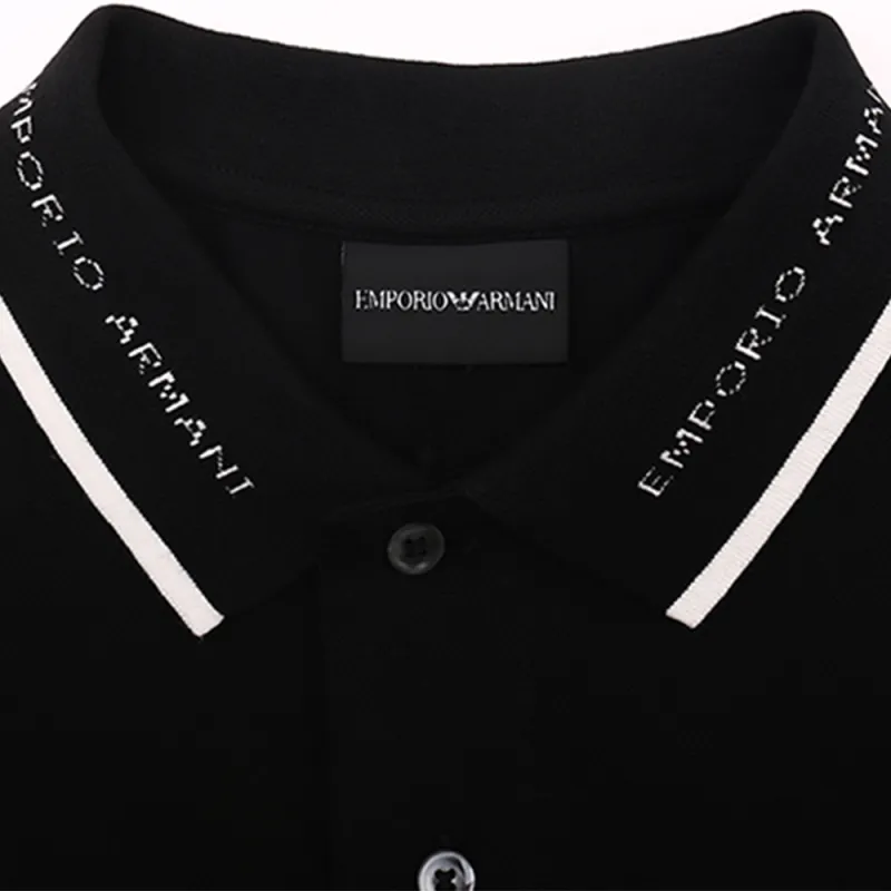 EMPORIO ARMANI Polo Shirt Men's Black-3