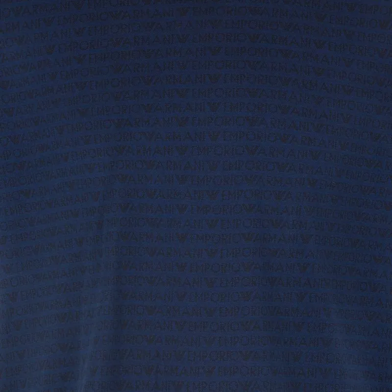 EMPORIO ARMANI Asv Jersey T shirt With All over Jacquard Lettering-4