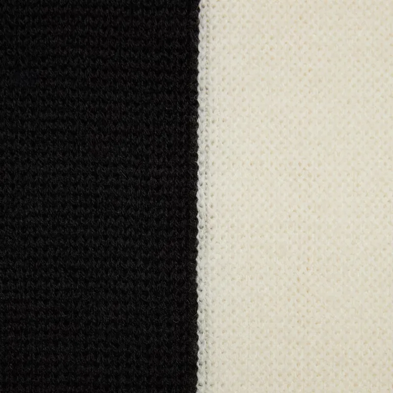 GUCCI Chunky Wool Bicolor Sweater Black/White-5