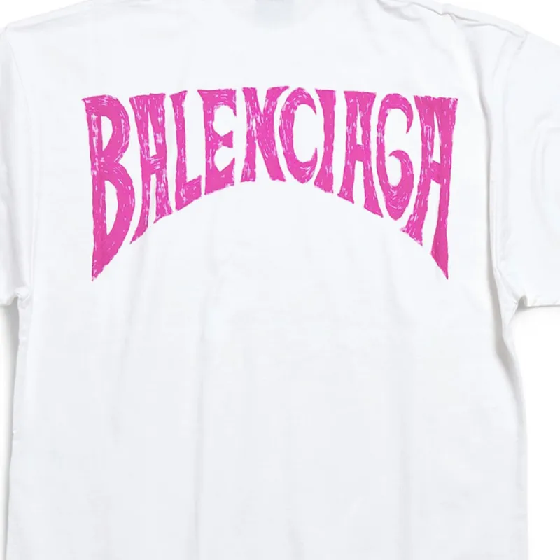 Balenciaga Hand Drawn Medium Fit T Shirt-5