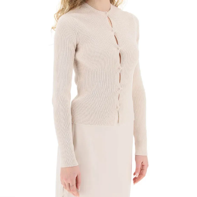 FENDI Buttoned Long Sleeved Cardigan-3