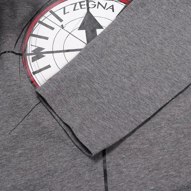 Zzegna T Shirts Men Gray-5
