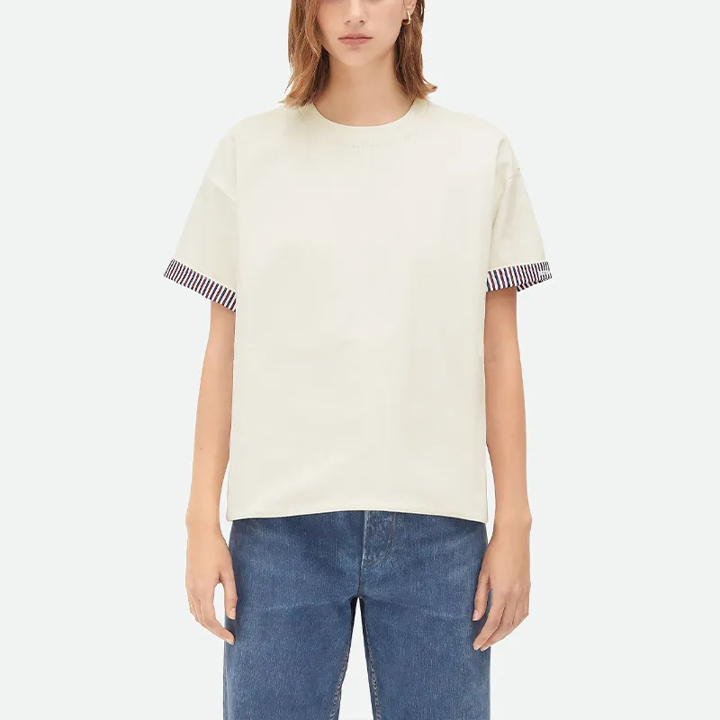 Bottega Veneta Double Layer Striped T Shirt-2