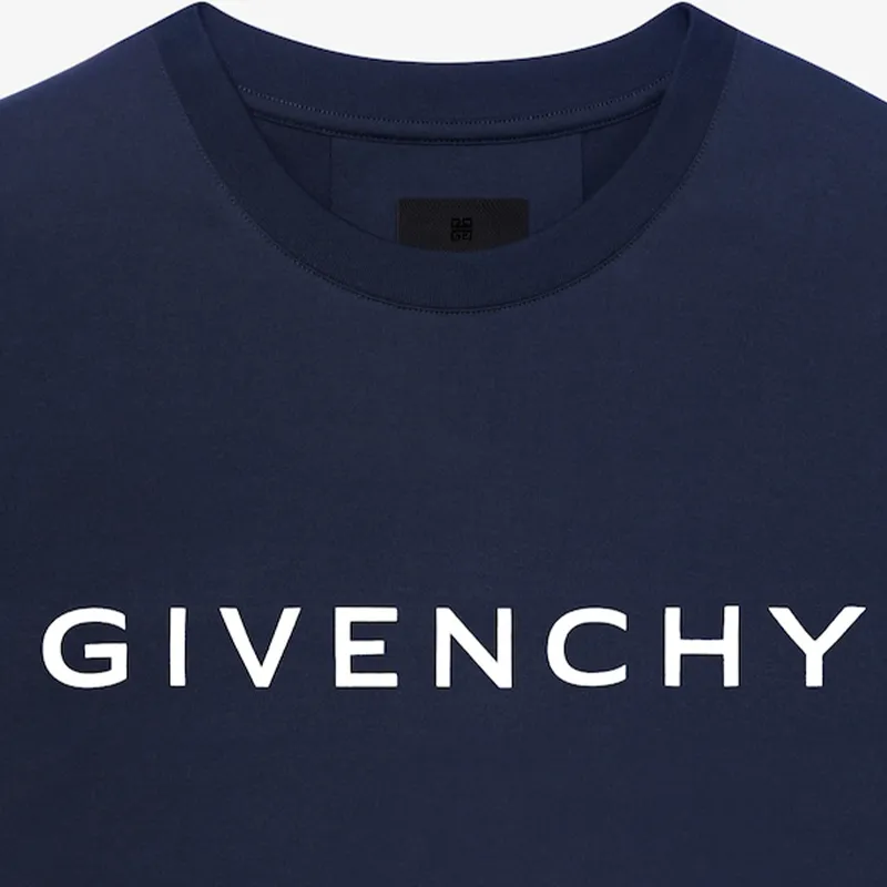 Givenchy Logo Printed Crewneck T Shirt-4