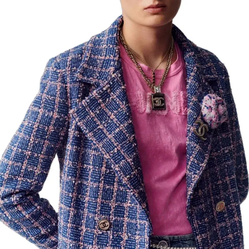 CHANEL SS23 Coat Women's Marine Blue-3