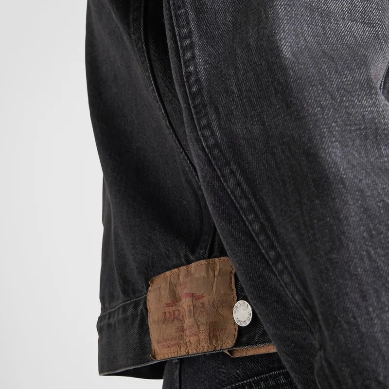 PRADA SS23 Denim Jacket Men's Black-5