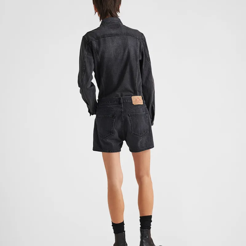 PRADA SS23 Denim Jacket Men's Black-3