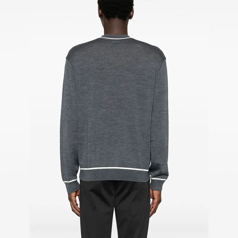 EMPORIO ARMANI Eagle Jacquard Crewneck Jumper-3
