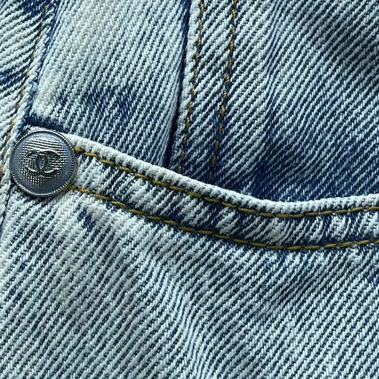 CHANEL Jeans Women's Blue-4