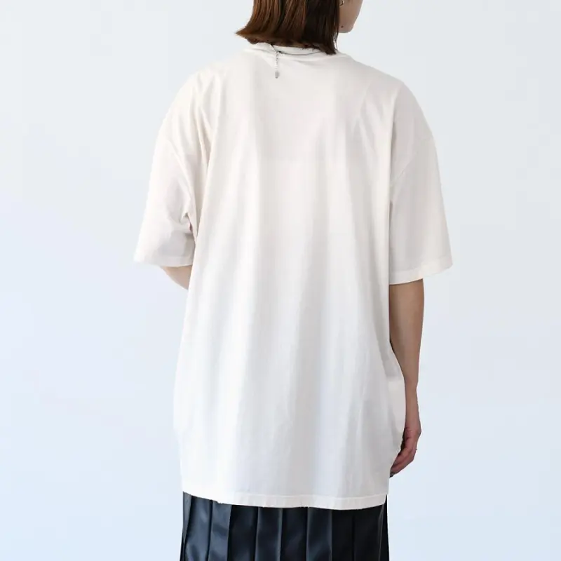 PRADA Logo Triangle Crewneck T Shirt-3