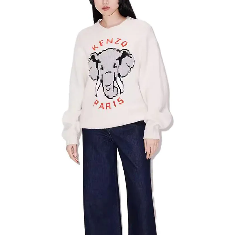 KENZO Elephant Intarsia Jumper-3