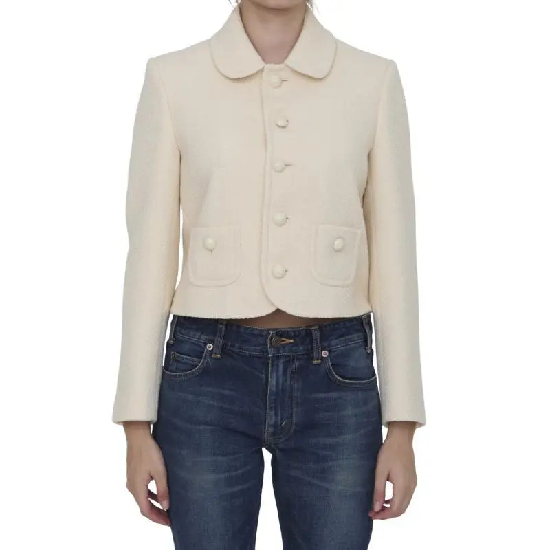 CELINE Verneuil Jacket In Cashmere Tweed-2