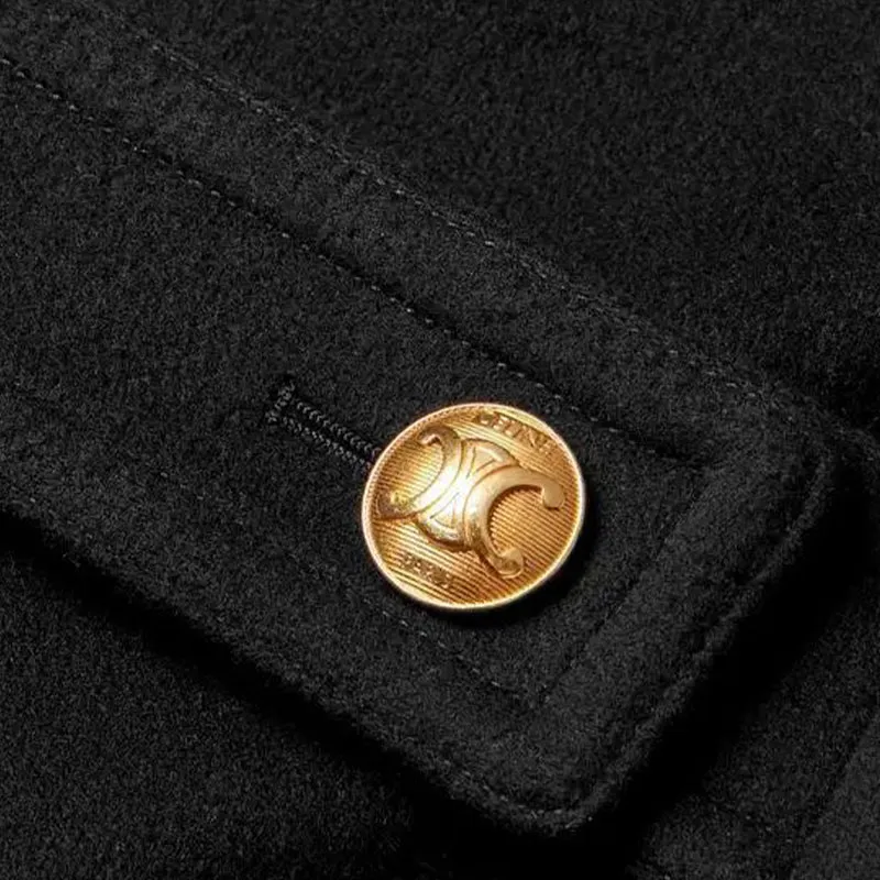 CELINE Military Button-Up Coat-4