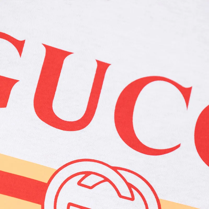 GUCCI Logo Printed Crewneck T Shirt-4