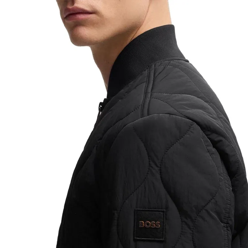HUGO BOSS Quilted Bomber Jacket-5
