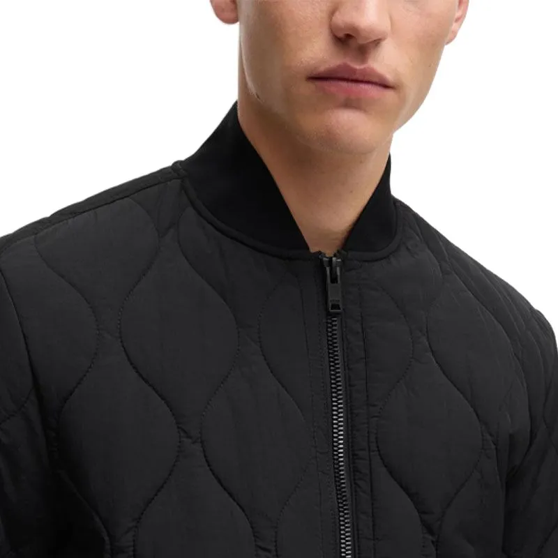 HUGO BOSS Quilted Bomber Jacket-4