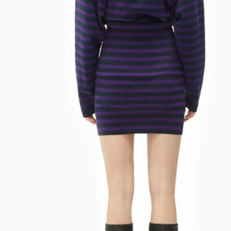 KENZO Logo Patch Striped Mini Dress-4