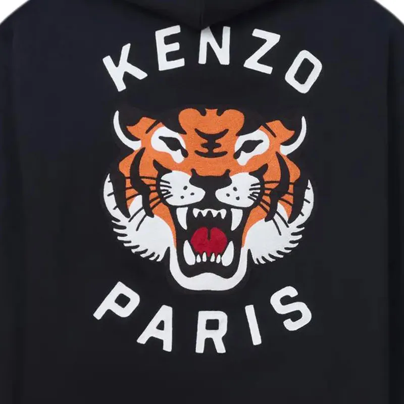 KENZO Lucky Tiger Oversize Embroidered Hoodie-6