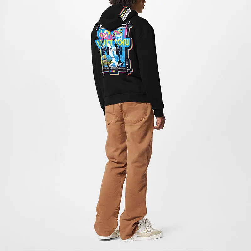 LOUIS VUITTON Sweatshirt Men's Black-3