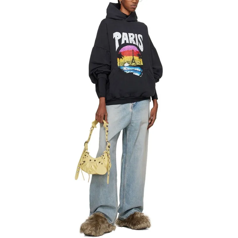 Balenciaga Paris Tropical Oversized Hoodie-3