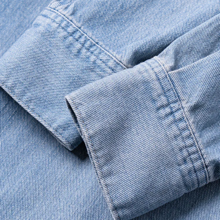 CELINE Vintage Stone Denim Shirt-4