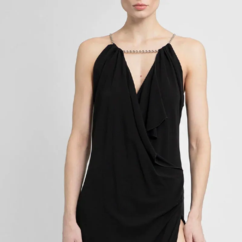 Givenchy Ruffle Halter Neck Dress-4