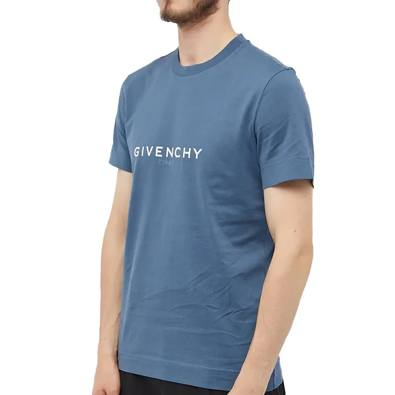 Givenchy Slim Fit Reverse Print T Shirt-2