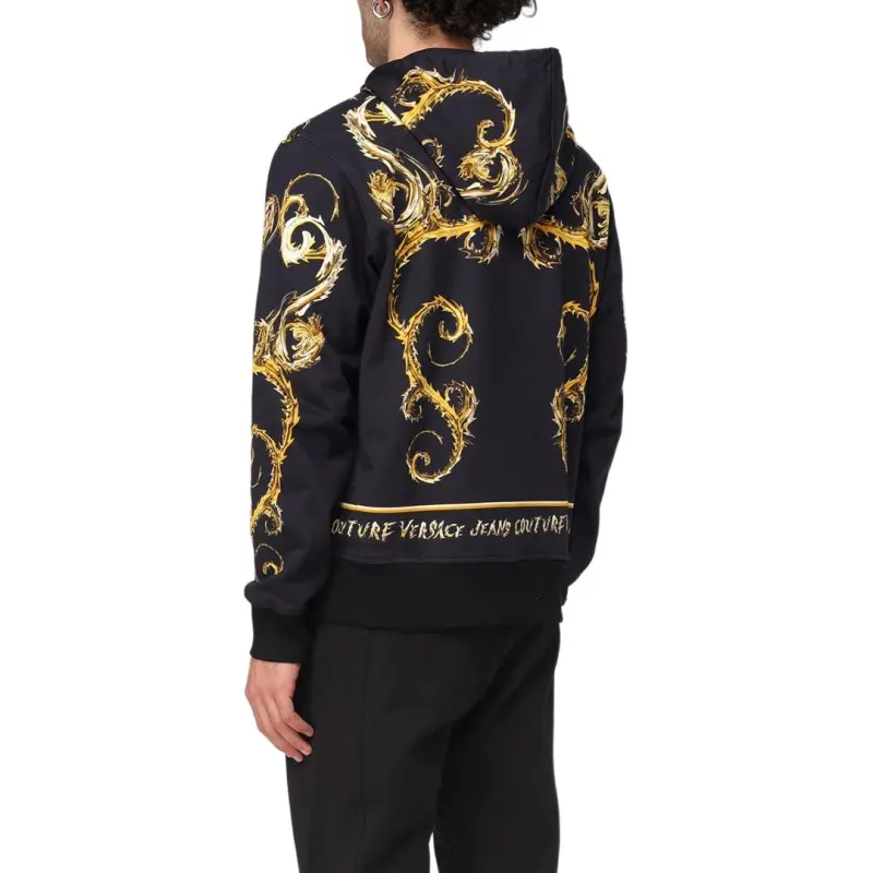 VERSACE Sweatshirts Men Black-3