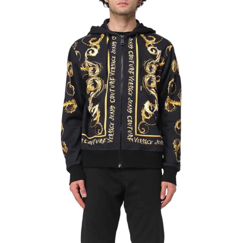 VERSACE Sweatshirts Men Black-2