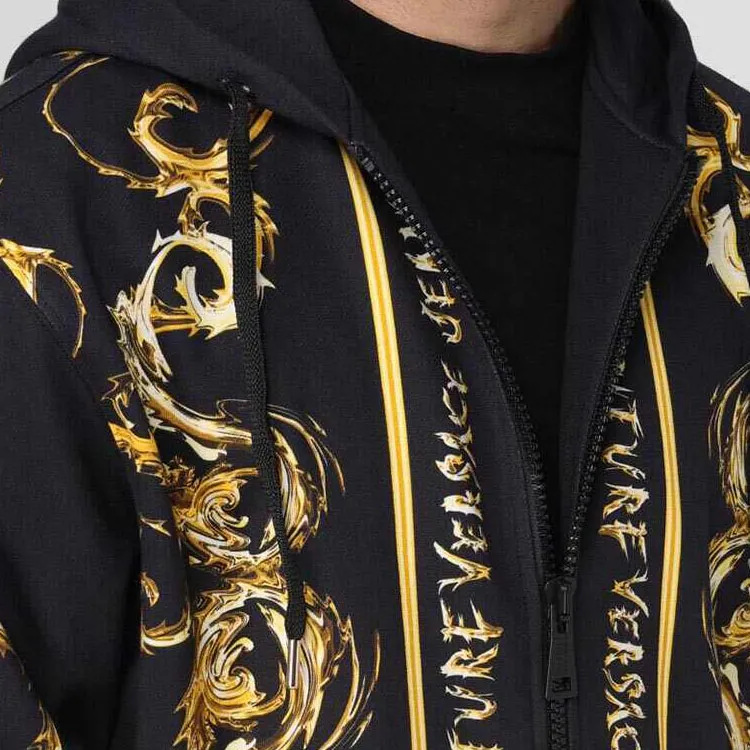 VERSACE Sweatshirts Men Black-4