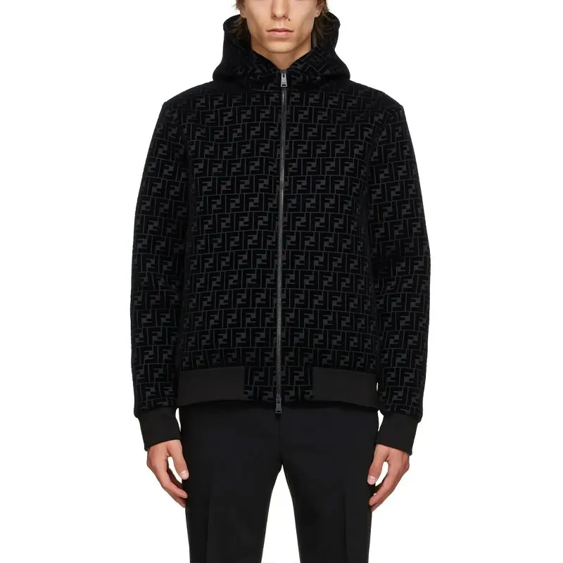 FENDI Sweatshirts Men Black-2