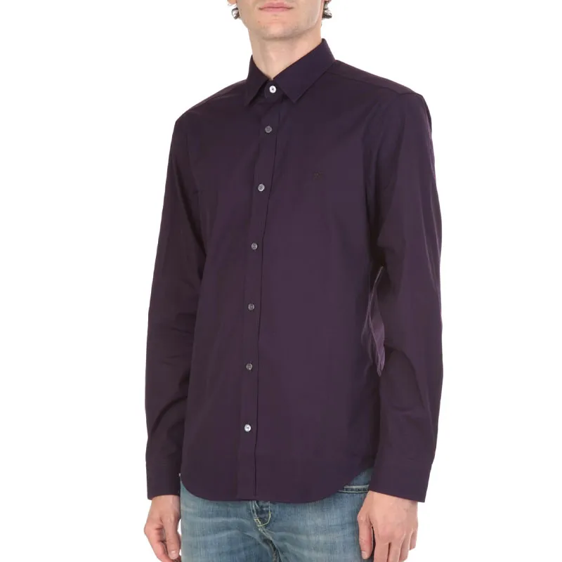 Burberry Shirts Men Purple-3