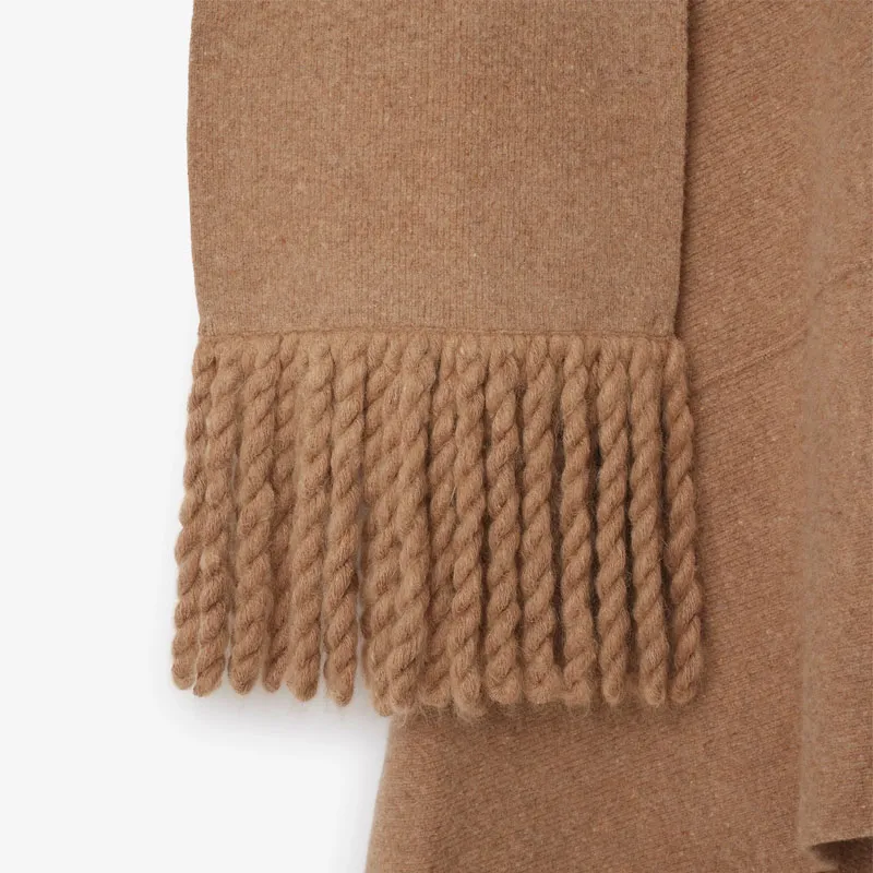 Burberry Wool Blend Scarf Dress 'Maple'-4