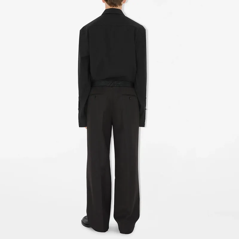Burberry SS24 Casual Pants Men's Raven Gray-2