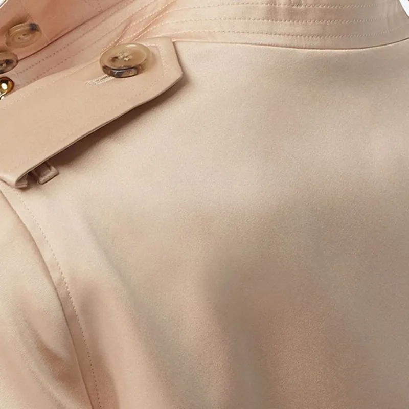 Burberry Trench Coats Women's Beige-4