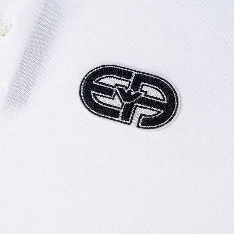 EMPORIO ARMANI EA Polo Shirts Men White Dark Blue-4