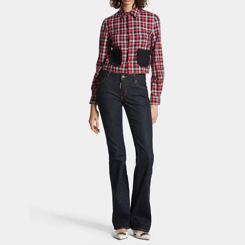 DSQUARED 2 Logo Tag Flared Jeans-2