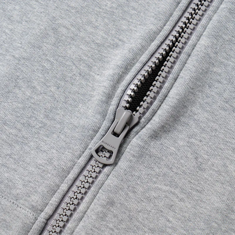 Burberry Hove Check Embroidery Logo Zip Hoodie-5