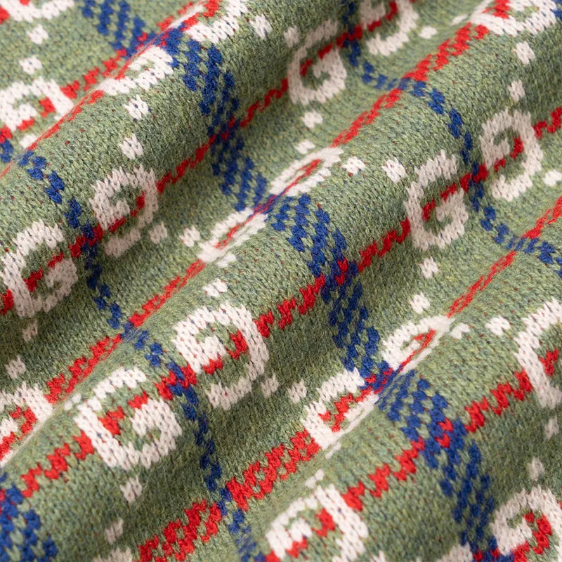 GUCCI Gg Check Knit Wool Sweater-4