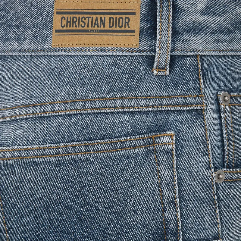 DIOR Regular Fit Jeans Women's Blue-4