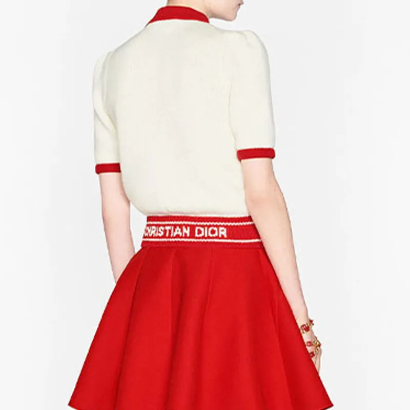 DIOR FW21 Slim Fit Knitwear Women's White-3